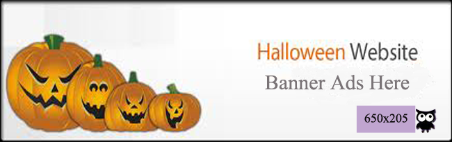 Halloween website banner ads